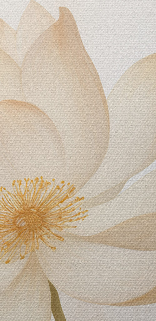 Delicate petals in soft colors