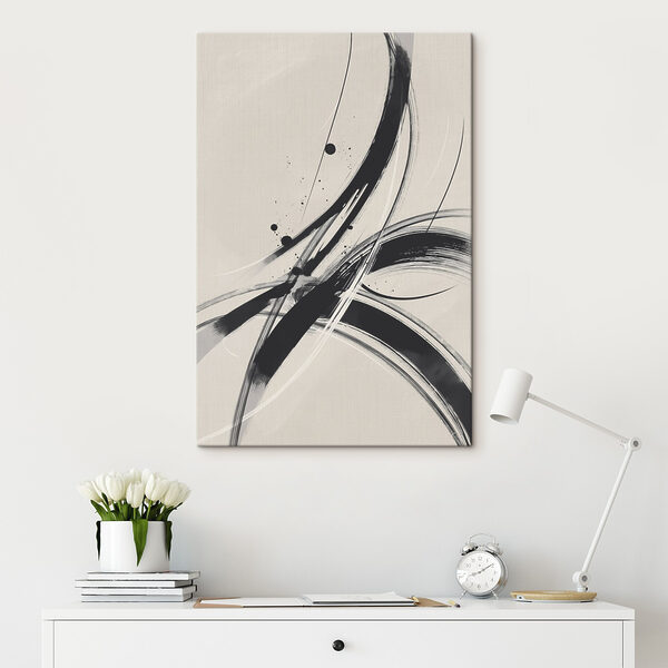 Black and white image of a swirly design Black and white image of a swirly design