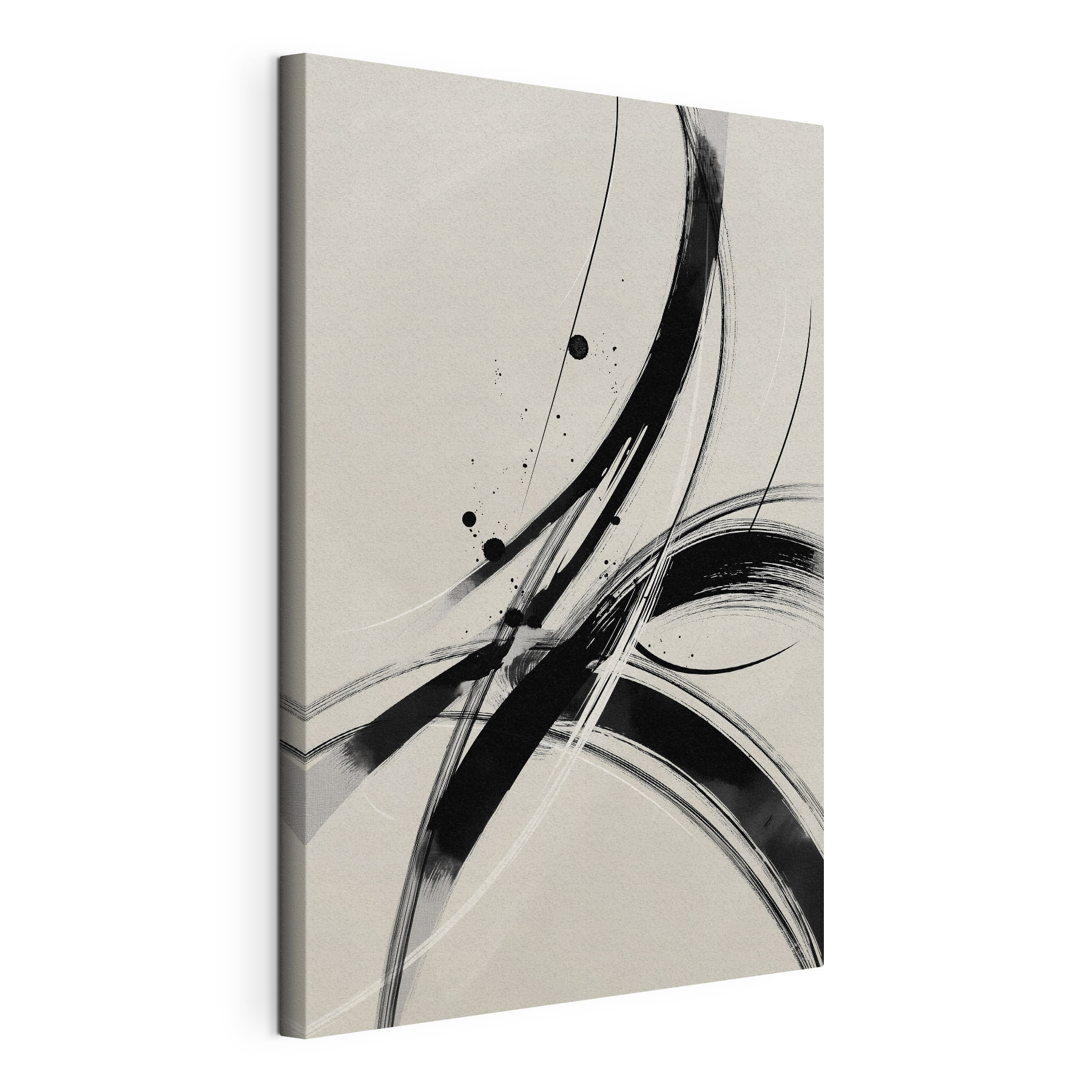 Black and white image of a swirly design Black and white image of a swirly design