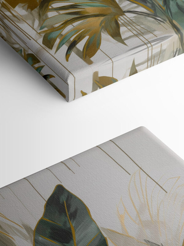 Painting of leaves and flowers Painting of leaves and flowers