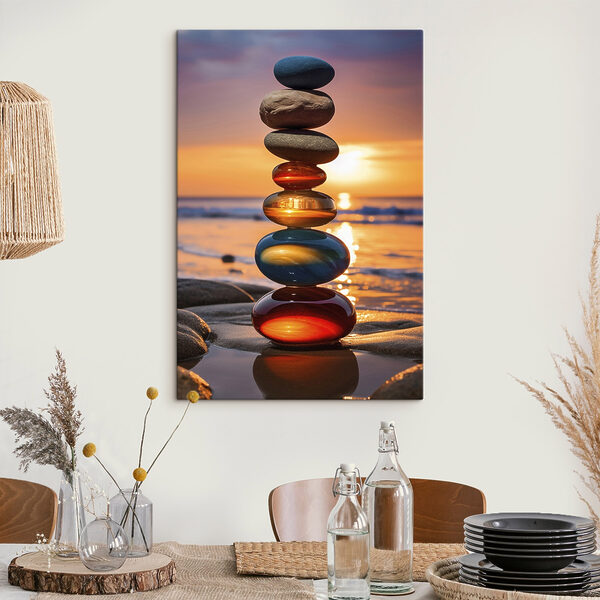 Stack of rocks on a beach