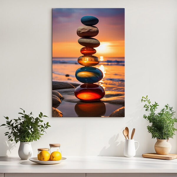 Stack of rocks on a beach