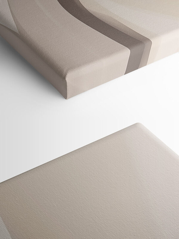 White and tan wavy lines