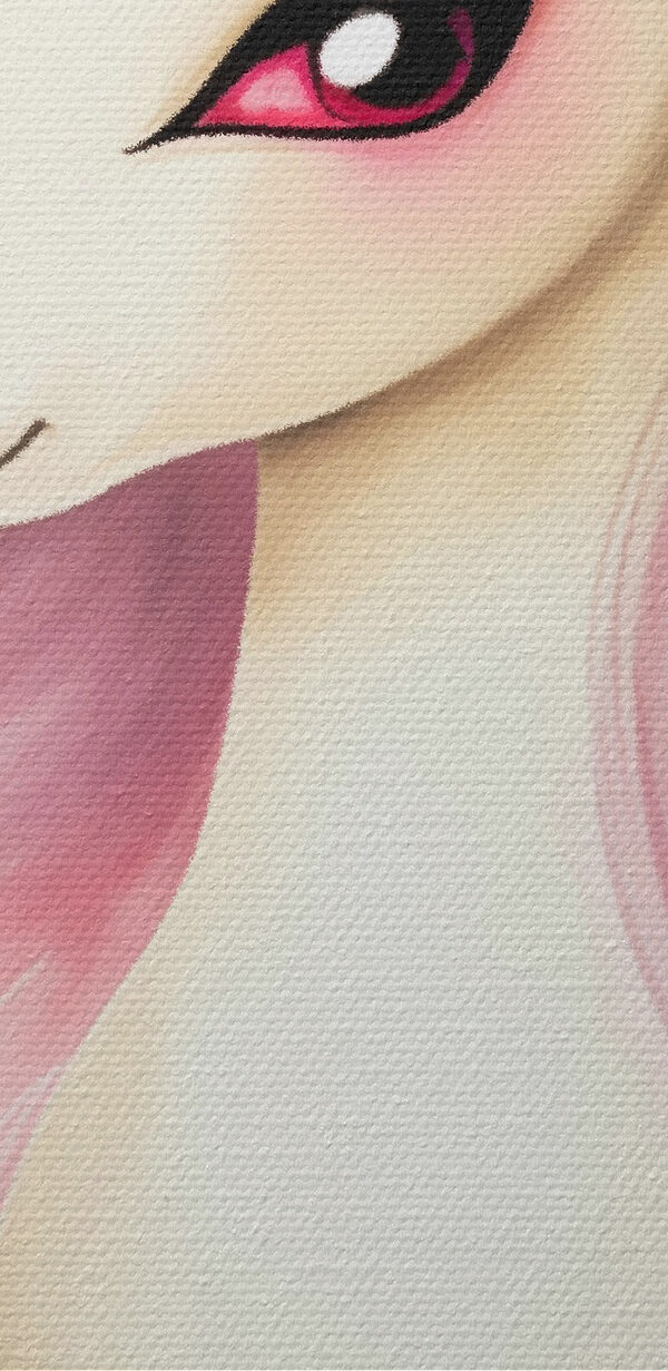 Unicorn with pink hair and flowers Unicorn with pink hair and flowers