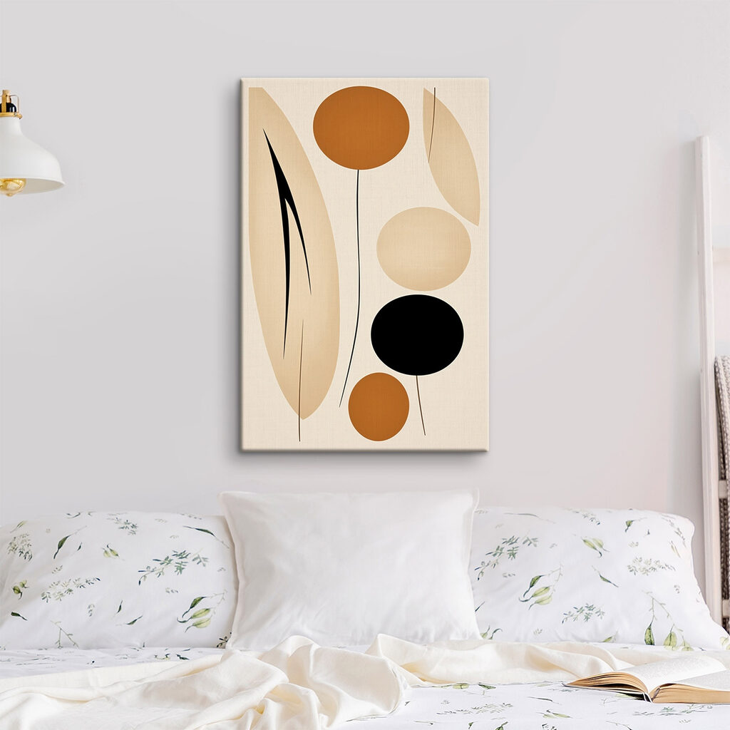 Playful shapes in warm tones Playful shapes in warm tones