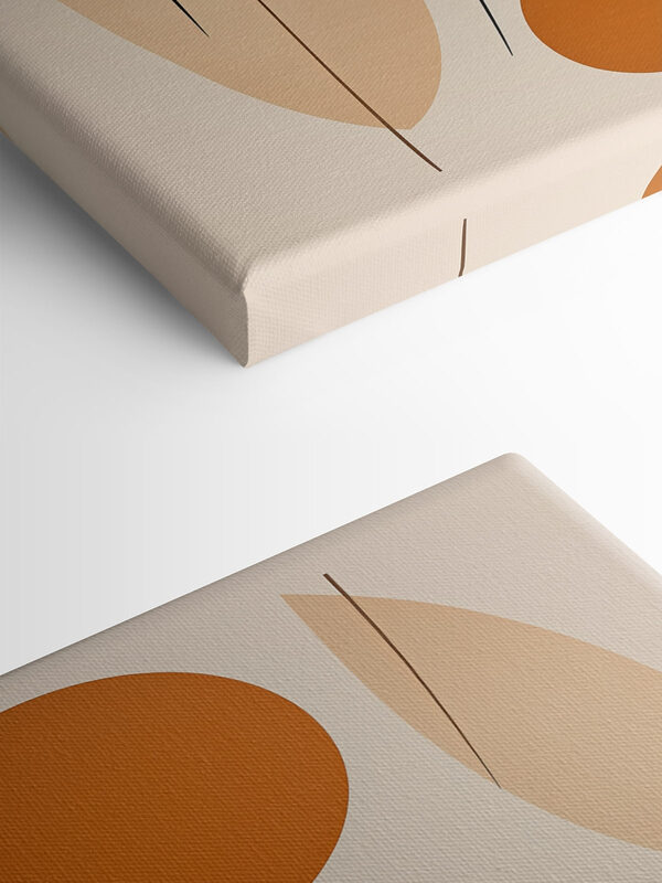 Playful shapes in warm tones Playful shapes in warm tones