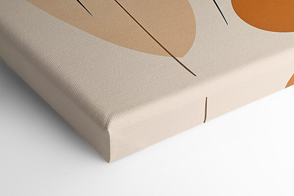 Playful shapes in warm tones Playful shapes in warm tones