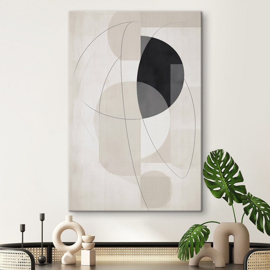 Black and white art piece