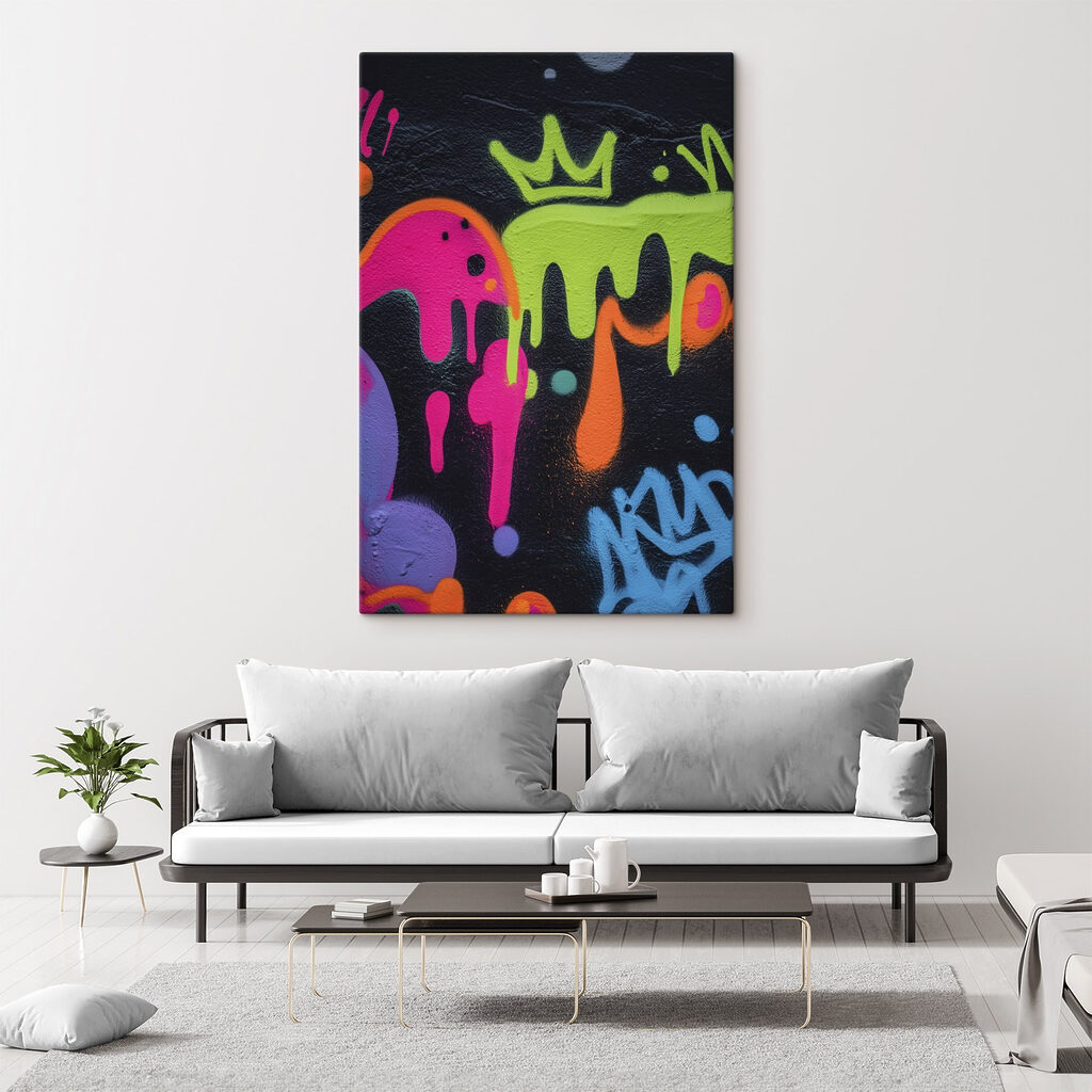Vibrant colors splash on a wall Vibrant colors splash on a wall