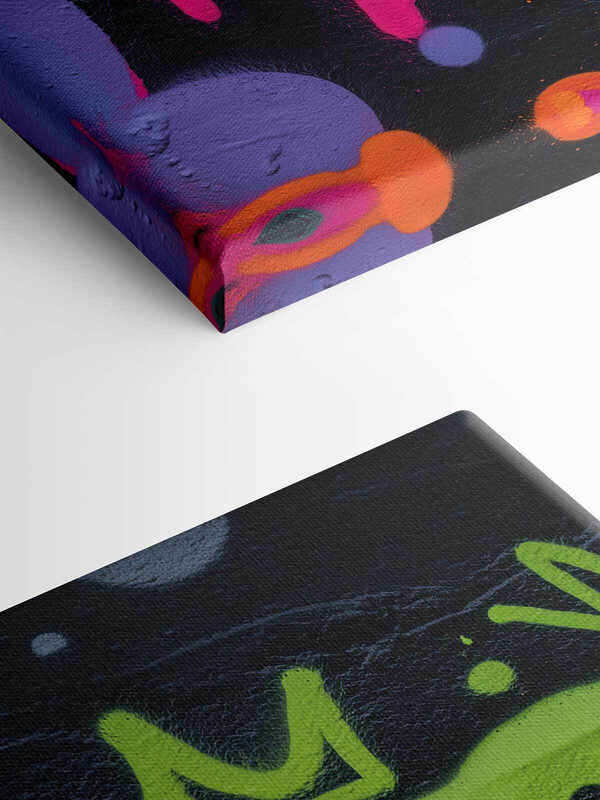 Vibrant colors splash on a wall Vibrant colors splash on a wall