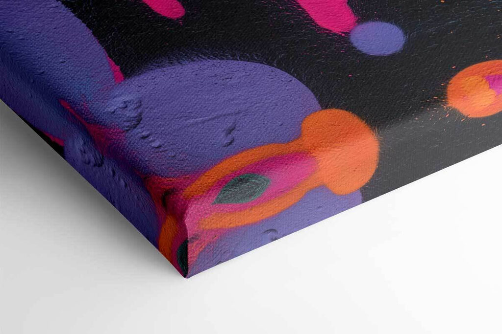 Vibrant colors splash on a wall Vibrant colors splash on a wall