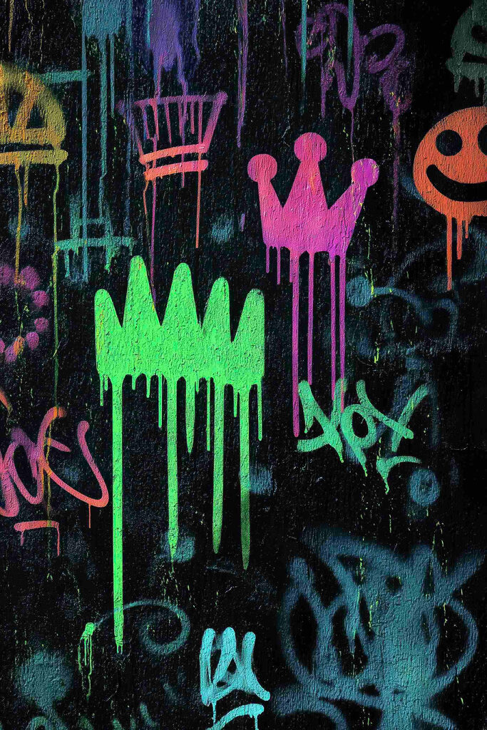 Graffiti on a wall Graffiti on a wall