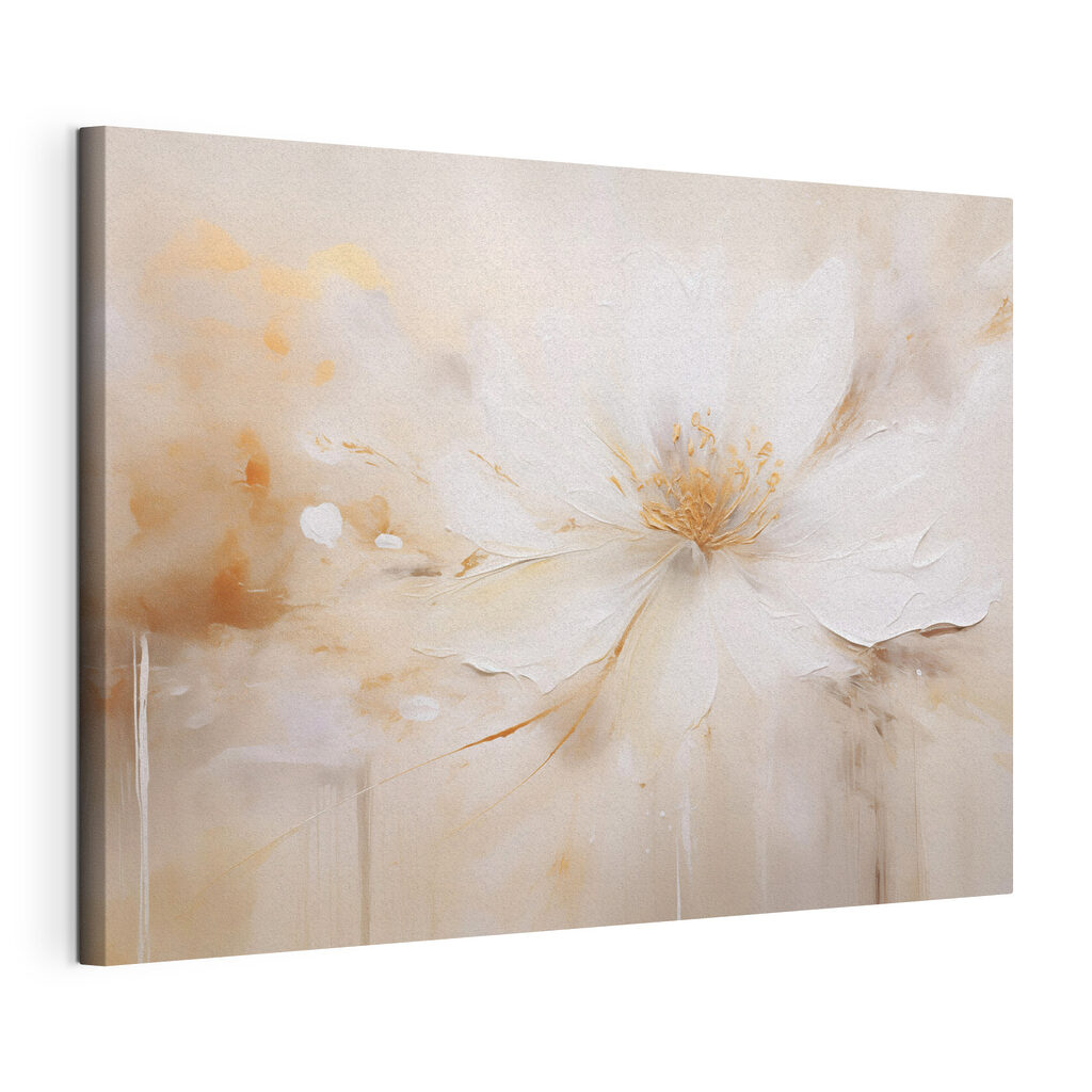 Painting of a white flower Painting of a white flower