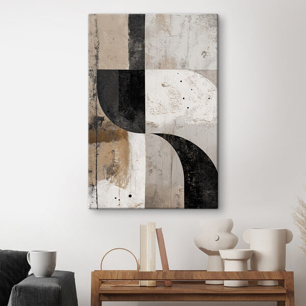 Black and white art piece