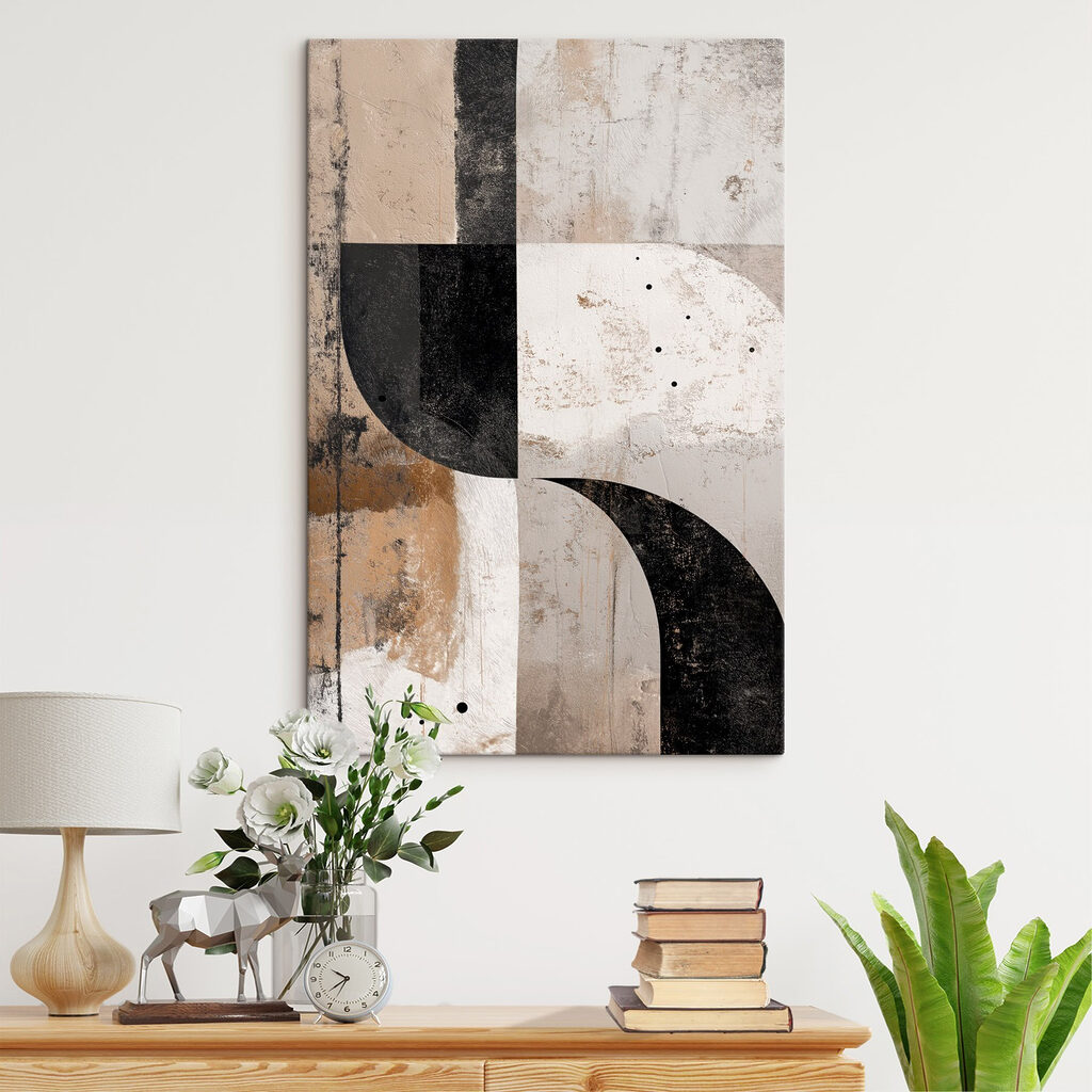 Black and white art piece