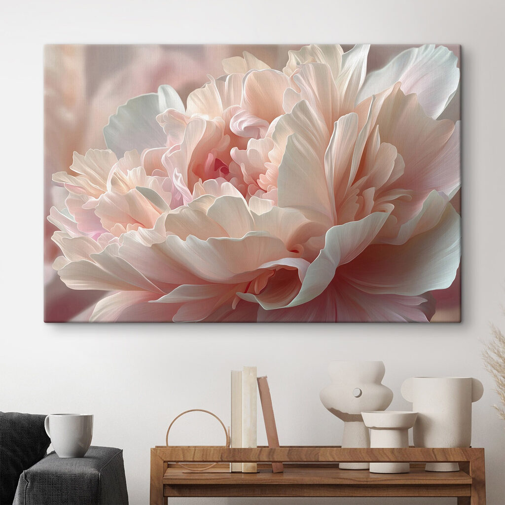 Soft petals in gentle pastel hues
