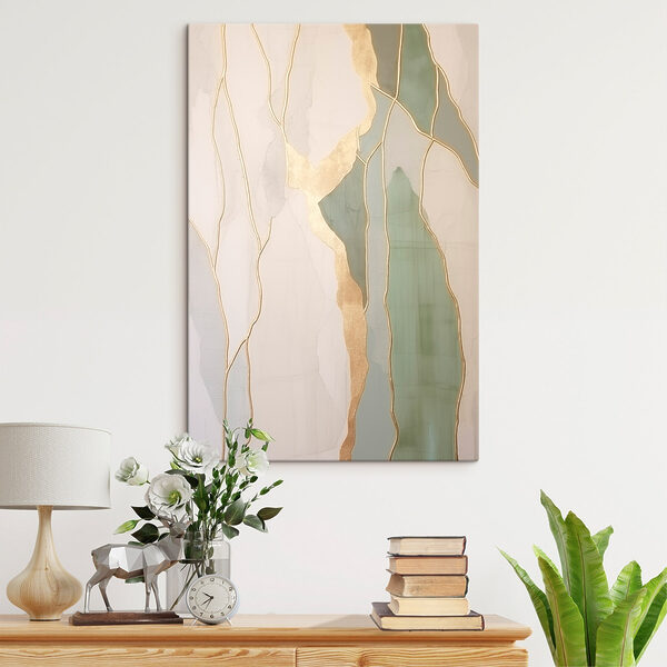 Elegant lines of muted color tones