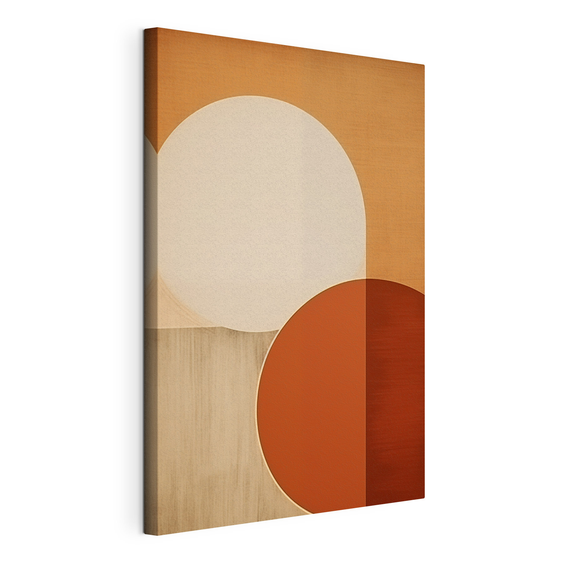 Soft curves and warm tones unite Soft curves and warm tones unite