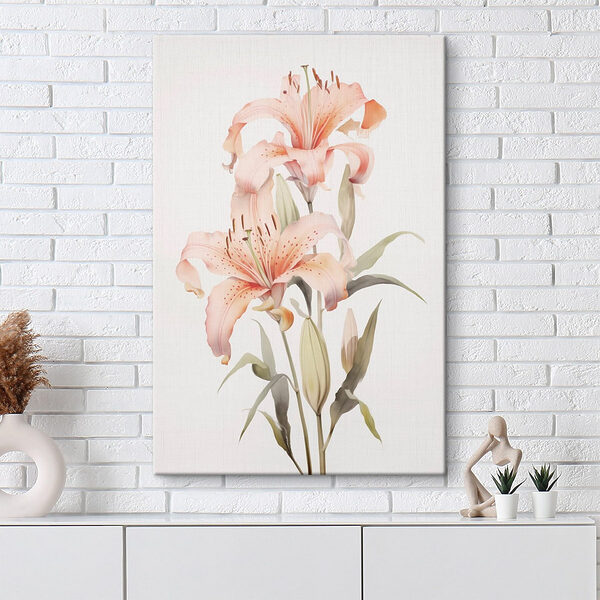 Painting of pink flowers Painting of pink flowers