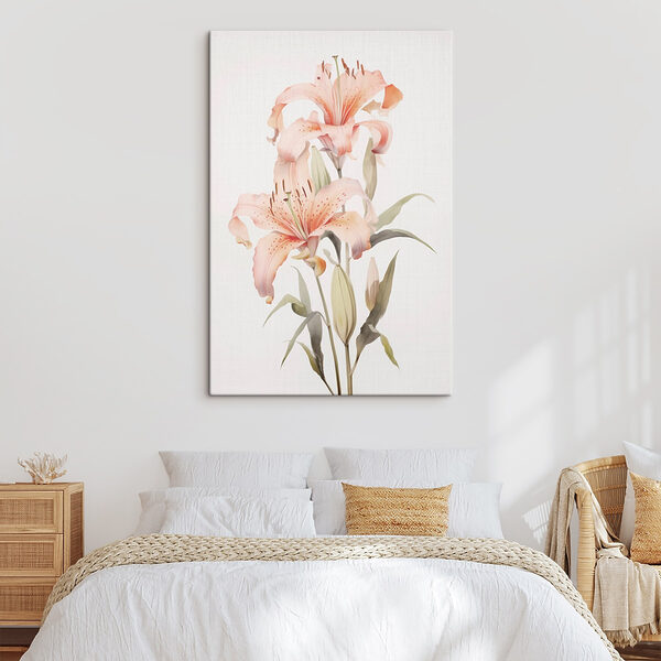 Painting of pink flowers Painting of pink flowers