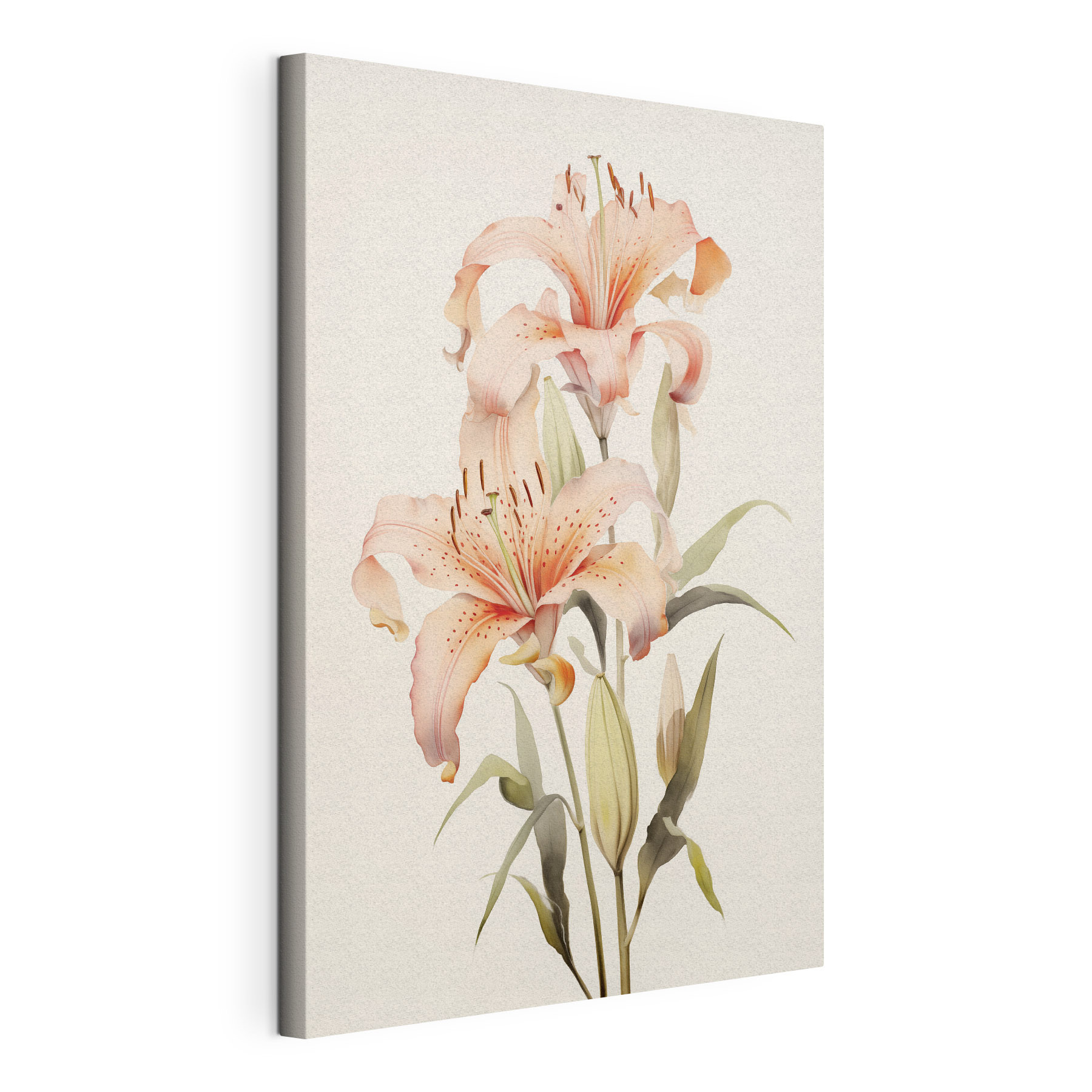 Painting of pink flowers Painting of pink flowers