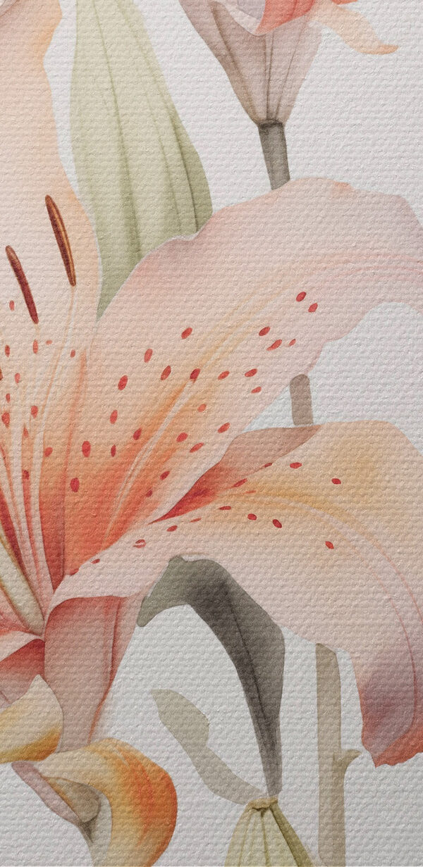 Painting of pink flowers Painting of pink flowers