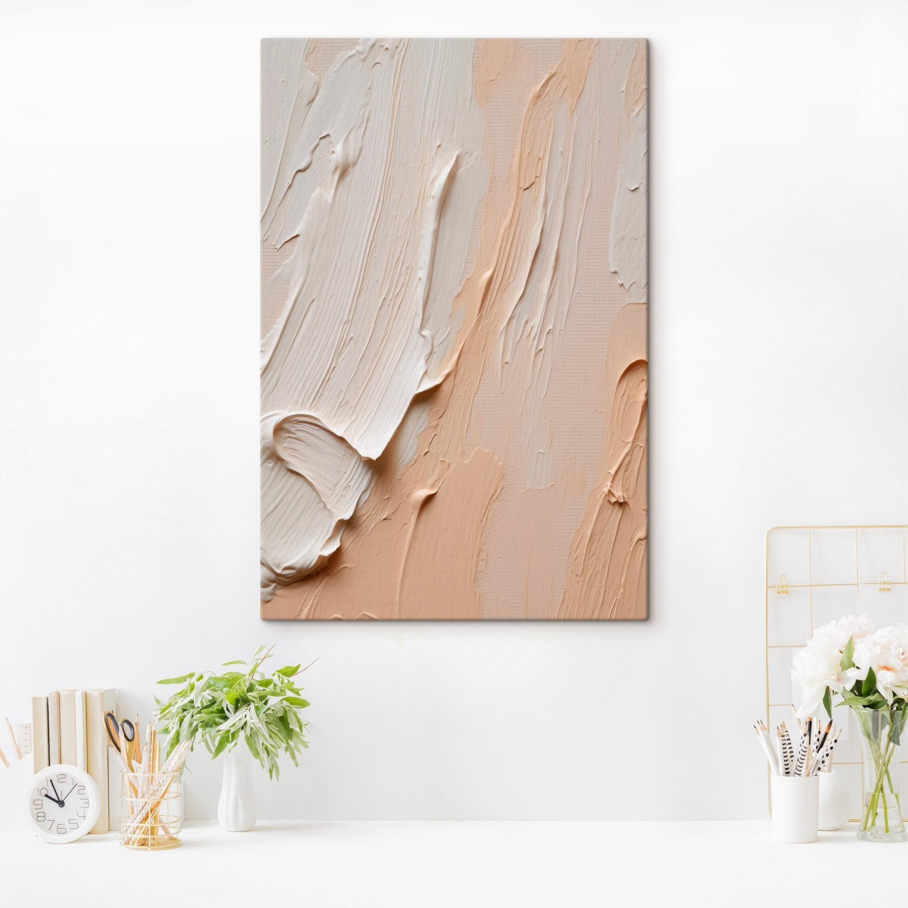 Textured Layers in Soft Hues