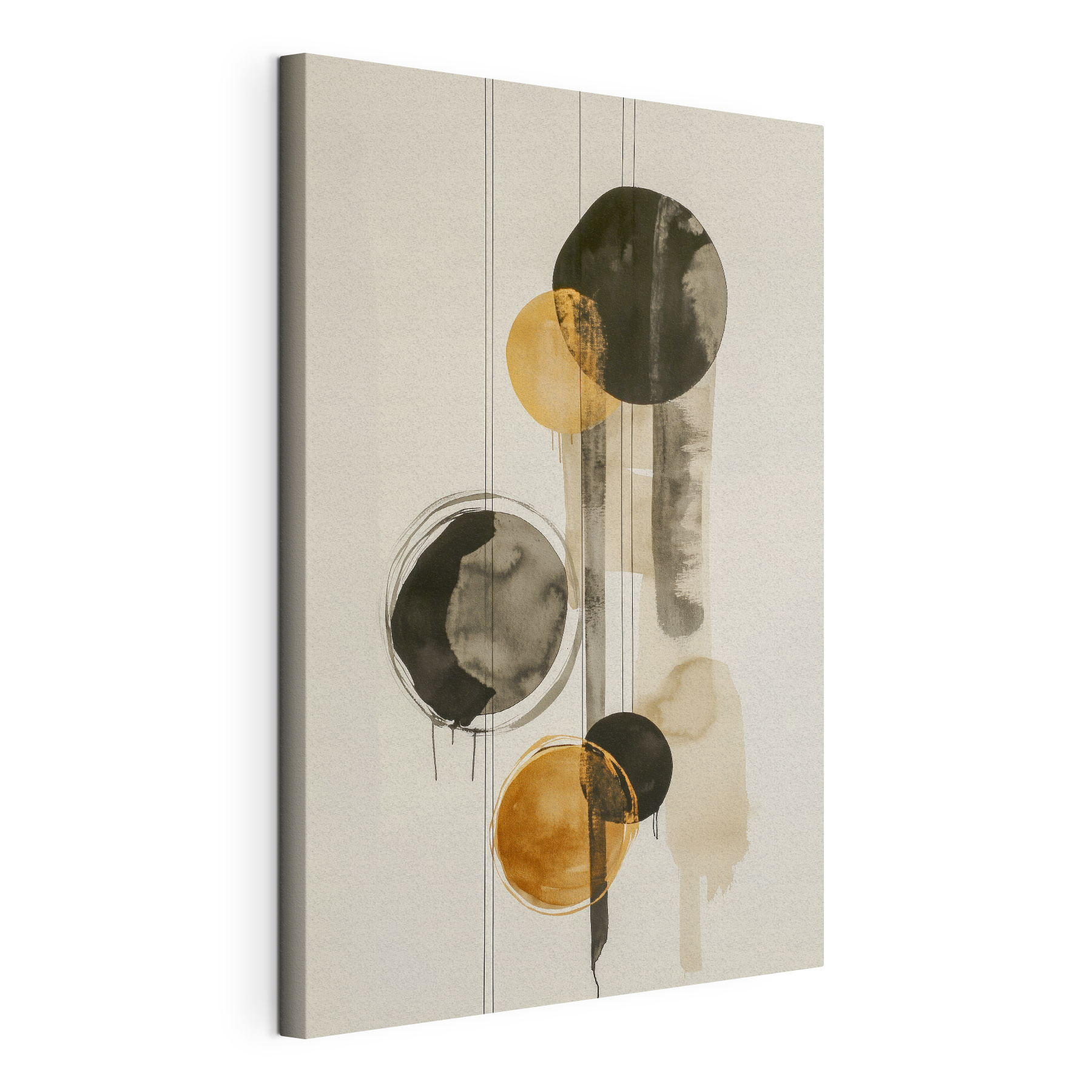 Painting of circles and lines