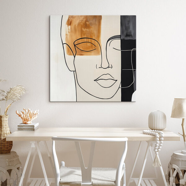 Painting of a man's face