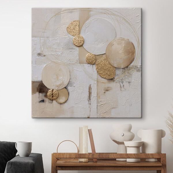 Abstract forms in soft earth tones