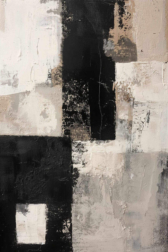 Black and white painting