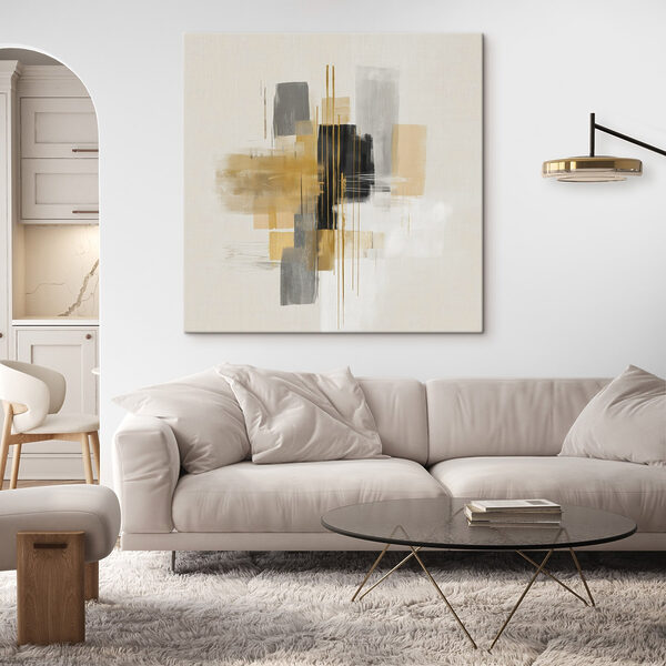 Dynamic abstract composition in soft colors Dynamic abstract composition in soft colors