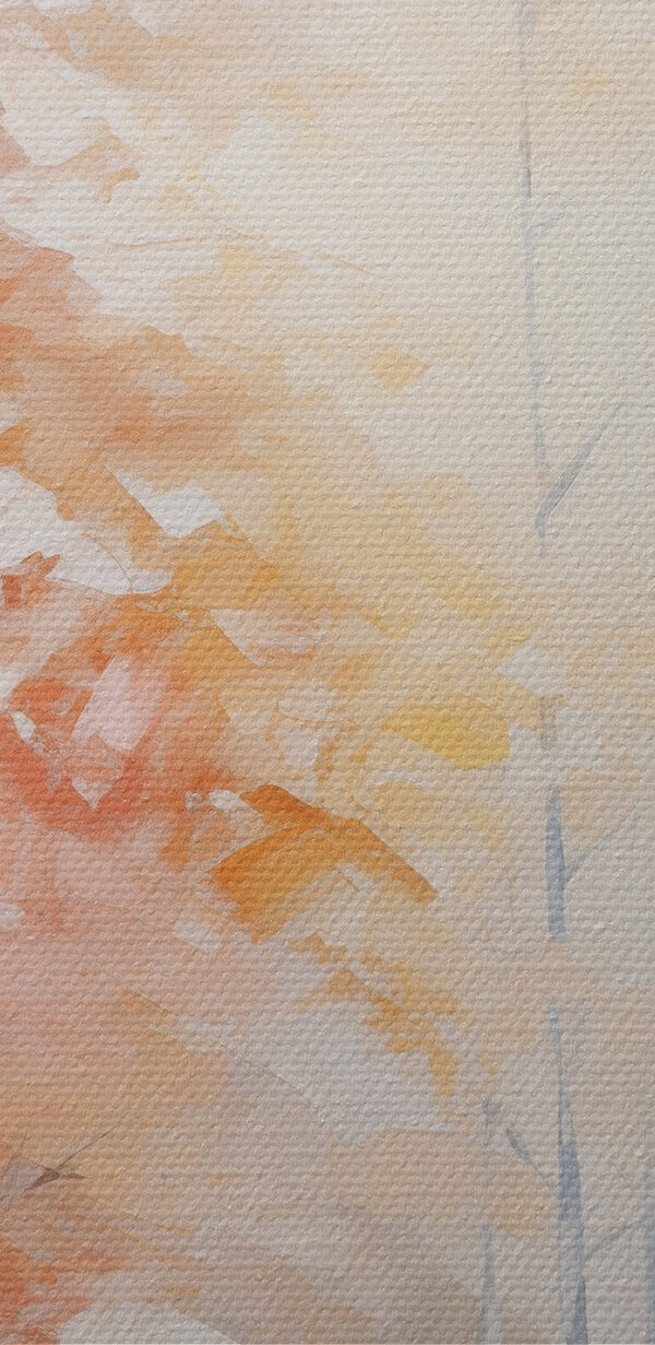 Painting of trees in a forest Painting of trees in a forest