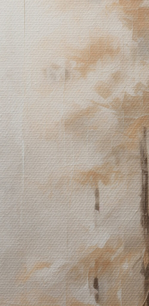Painting of trees in fog Painting of trees in fog
