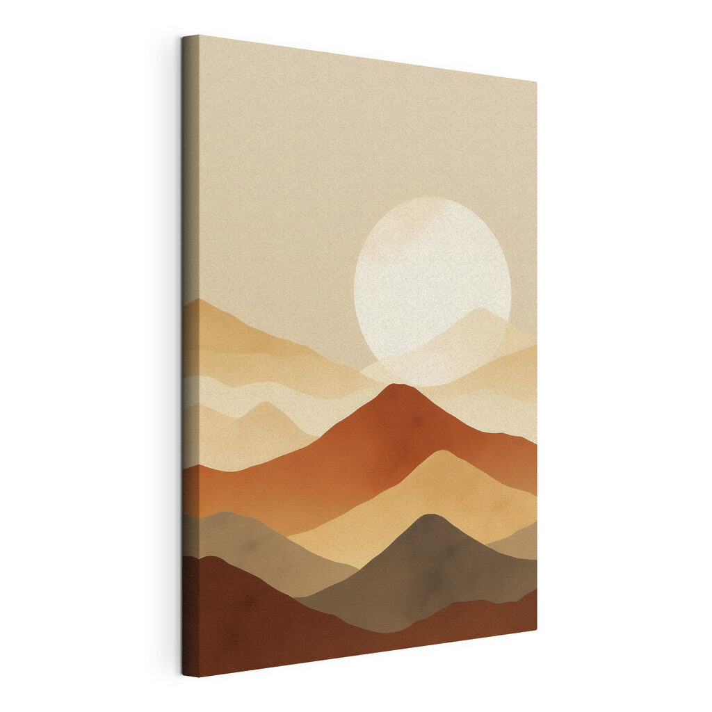Sun over a mountain