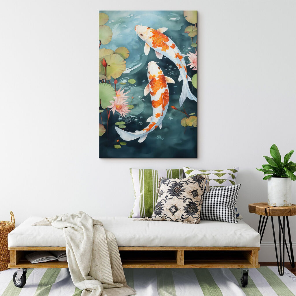 Two fish swimming in water Two fish swimming in water