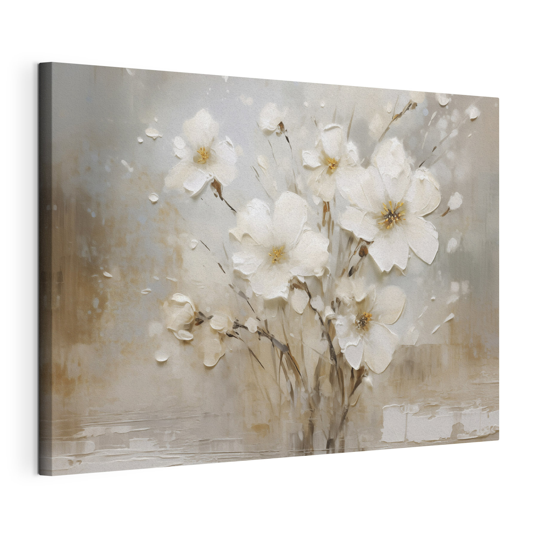 Painting of white flowers