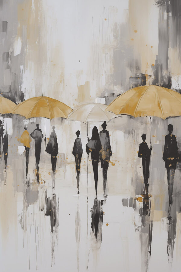 Group of people holding umbrellas Group of people holding umbrellas