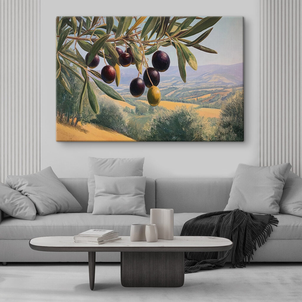 Painting of a tree with fruits