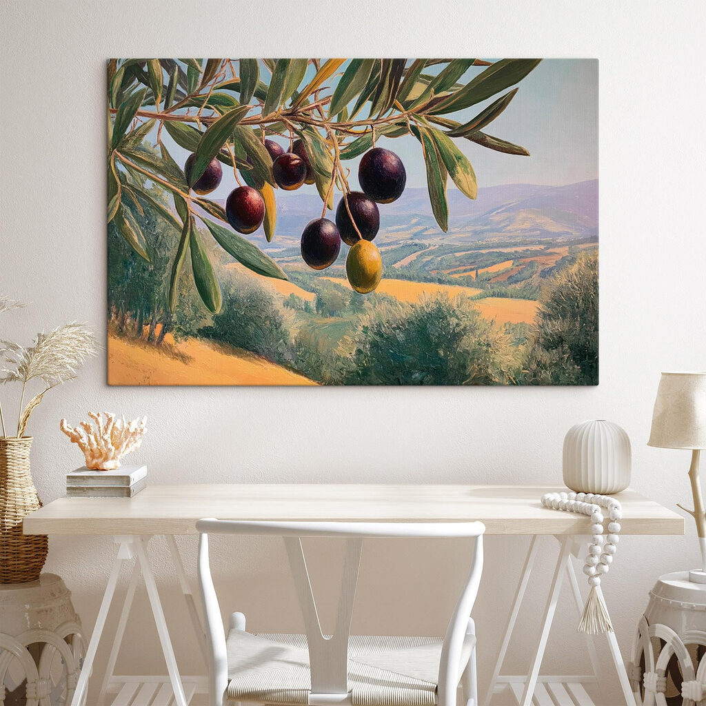 Painting of a tree with fruits