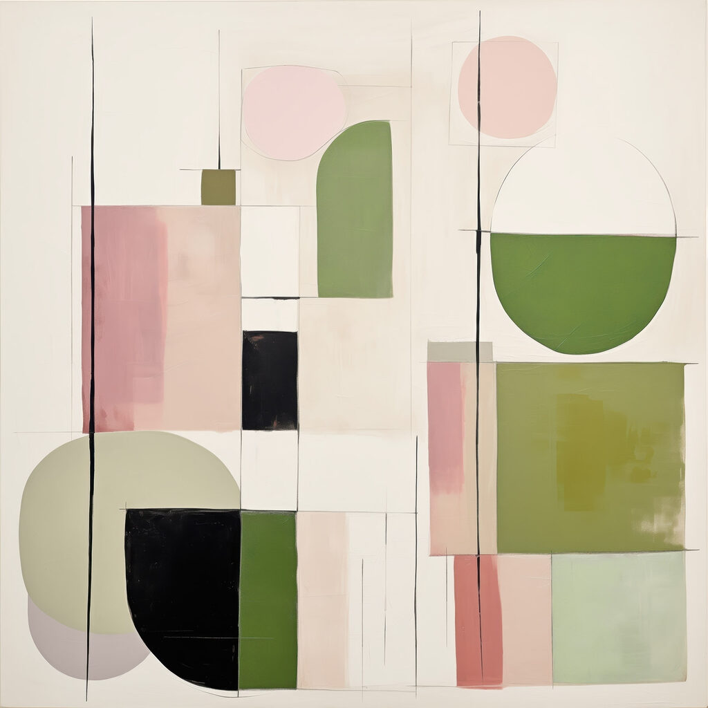 Painting of different shapes and colors