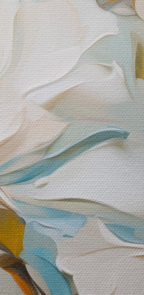 Painting of white flowers