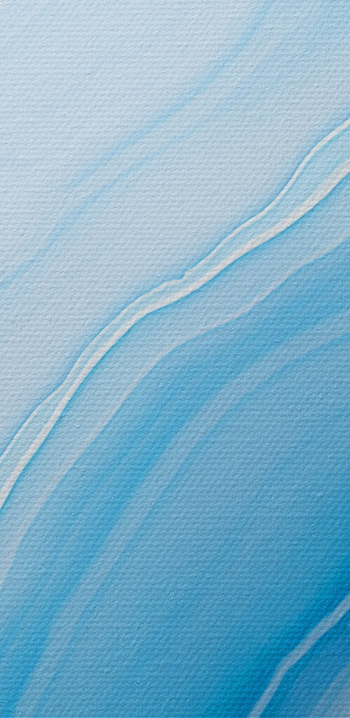 Fluid waves of calming blue tones