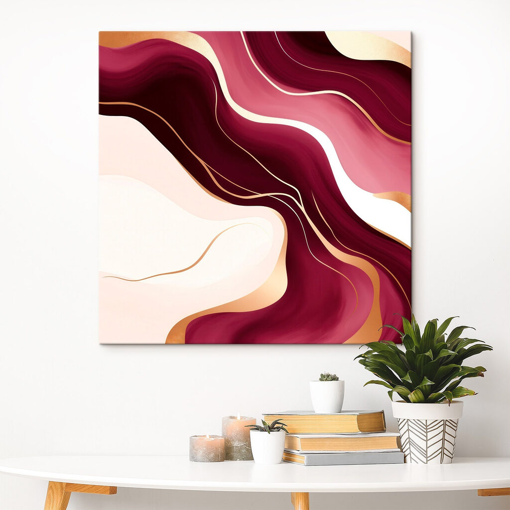 Flowing curves in warm hues Flowing curves in warm hues