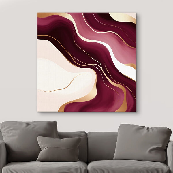 Flowing curves in warm hues Flowing curves in warm hues