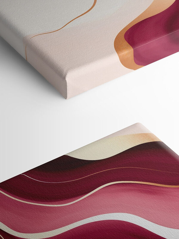Flowing curves in warm hues Flowing curves in warm hues