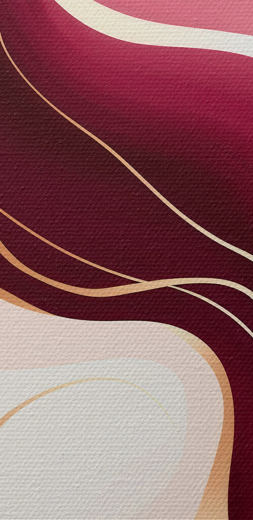 Flowing curves in warm hues Flowing curves in warm hues
