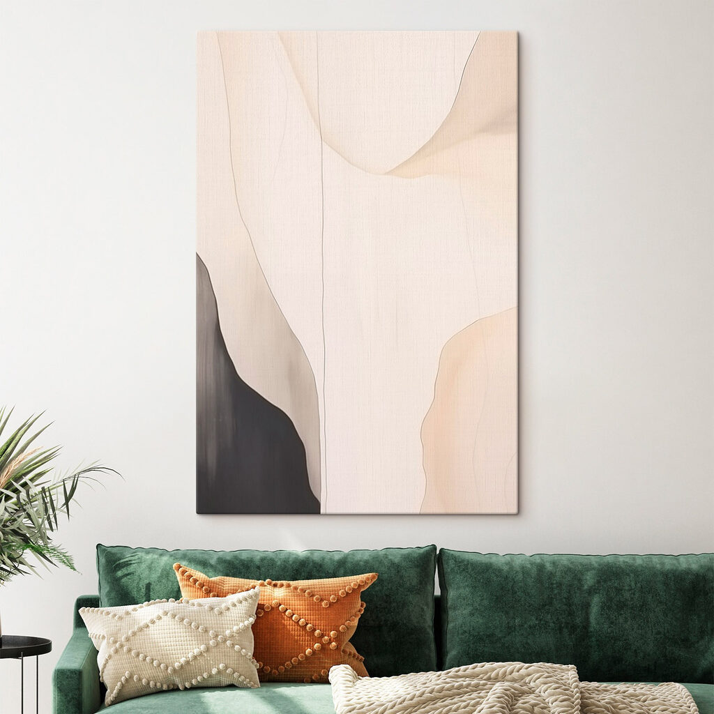 White and black wall