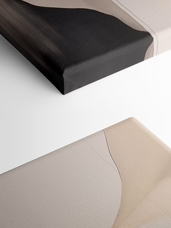 White and black wall
