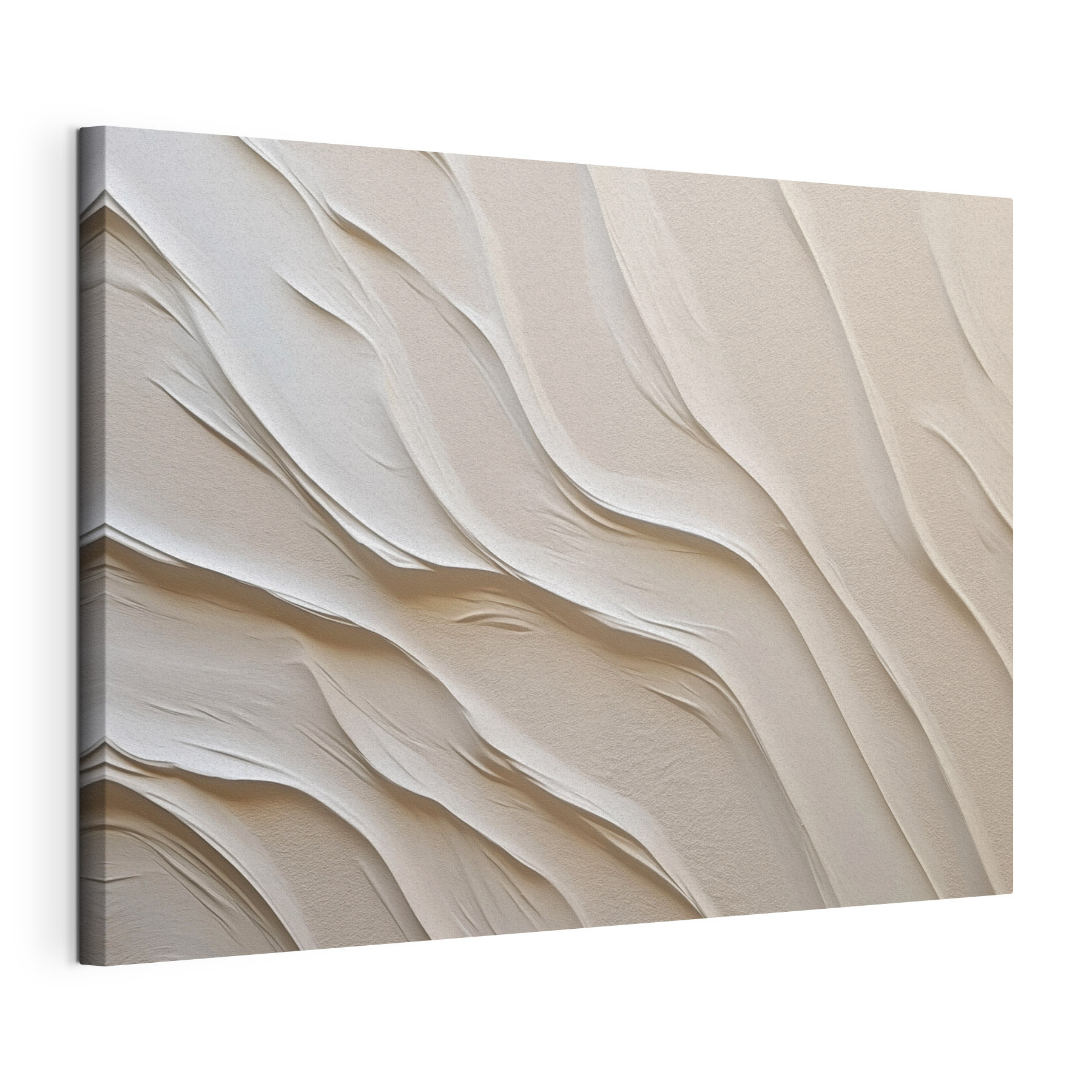 White sand with wavy lines White sand with wavy lines